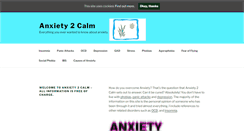 Desktop Screenshot of anxiety2calm.com